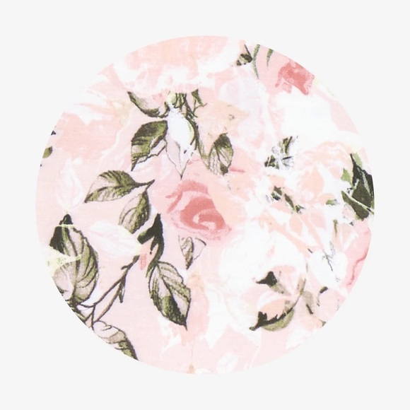 Posh Peanut Bamboo Swaddle + Headwrap Set in Vintage pink Rose - Picture 2 of 3